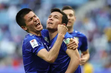 Uzbekistan reached the last 16 at the Asian Cup on Tuesday in Qatar