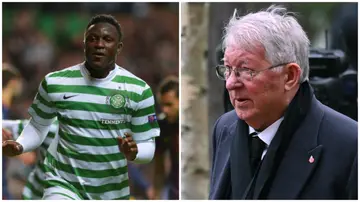 Sir Alex Ferguson watched Wanyama play against Barcelona in 2012. Photo: Anthony Devlin and Jeff J Mitchell.