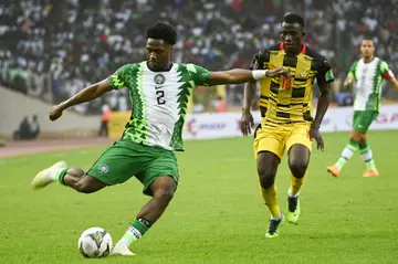 Nigeria's Ola Aina (L) has joined Nottingham Forest