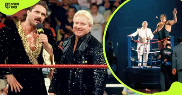 Ring announcer Bobby Heenan pictured in action.