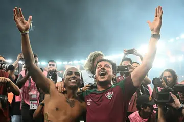 Fluminense's coach Fernando Diniz (right) is aiming to end the domination by European sides of the Club World Cup