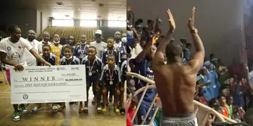 Mr P of PSquare Performs Shirtless As Dallaji and Oshoala Team Up For Girls and Para Soccer Championship