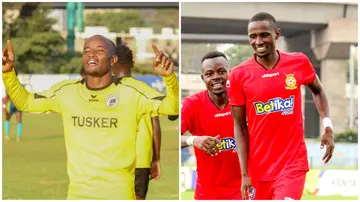 Tusker's Eric Kapaito and Kenya Police's Kenneth Muguna bagged a goal and an assist on match day 17 in the FKFK Premier League. Photo: FKF Premier League. 