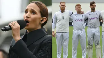 god save the king, laura wright, king charles iii, queen elizabeth ii, england, south africa, the oval, test, cricket, proteas, three lions, london