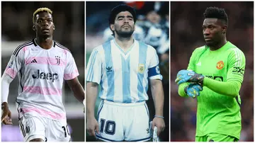 Paul Pogba, Diego Maradona, Andre Onana