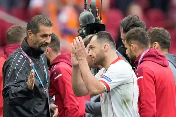 Goran Pandev leaves the international stage for the last time at Euro 2020 last year in Amsterdam
