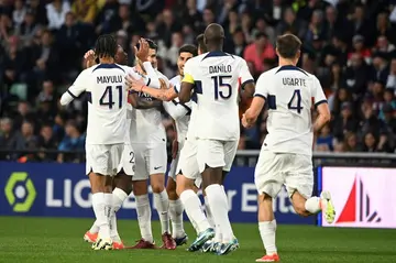 Paris Saint-Germain won 2-0 at Metz in their final game of the Ligue 1 season, but Kylian Mbappe played no part