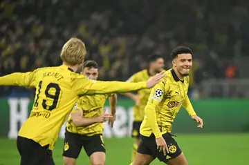 Dortmund's Jadon Sancho scored his first Champions League goal since November 2021
