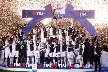Juventus' Serie A trophies till 2022