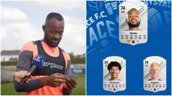 Jordan Ayew Left Shocked With EA FC Rating, Aims Dig at Two Crystal Palace Teammates: Video