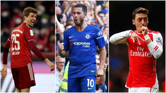 Hazard, Ozil, De Bruyne, Messi: Top 10 Players With Most Chances Created Since 2014