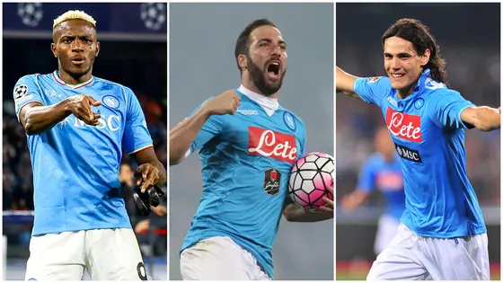 Osimhen vs Higuain vs Cavani: Napoli Fans Pick Who Is the Club's Greatest Striker