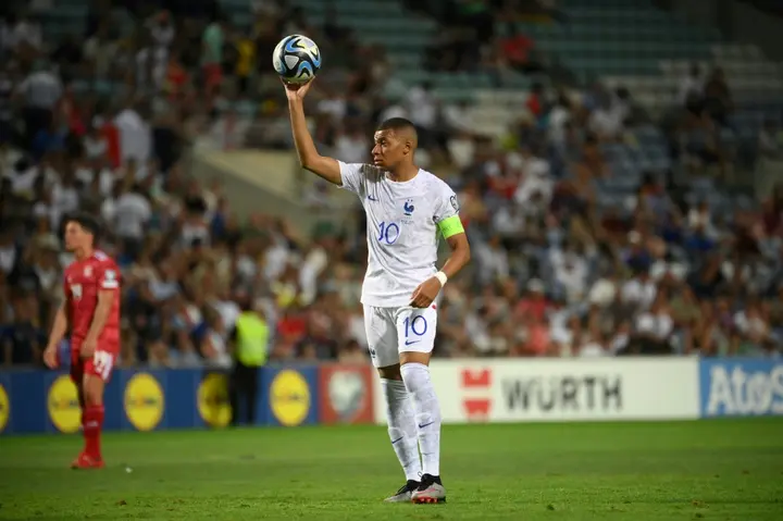 France captain Kylian Mbappe netted a penalty in his side's 3-0 win over minnows Gibraltar in Euro 2024 qualifying