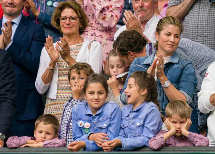 Roger Federer's wife and family
