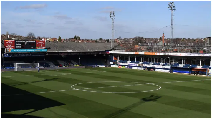 General view inside the stadium prior to the Sky Bet Championship match between Luton Town and Derby County at Kenilworth Road. Photo by Alex Burstow.