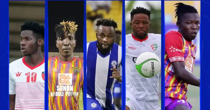 Hearts of Oak duo Afutu and Salifu set to battle it out with 3 others for GPL player of the season