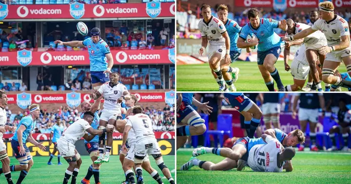 Action between the Vodacom Bulls and the Hollywoodbets Sharks.