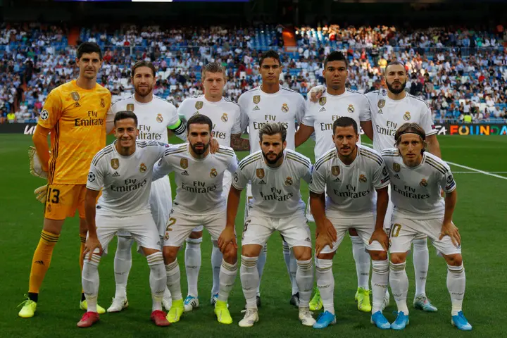 Real Madrid's lineup 2022