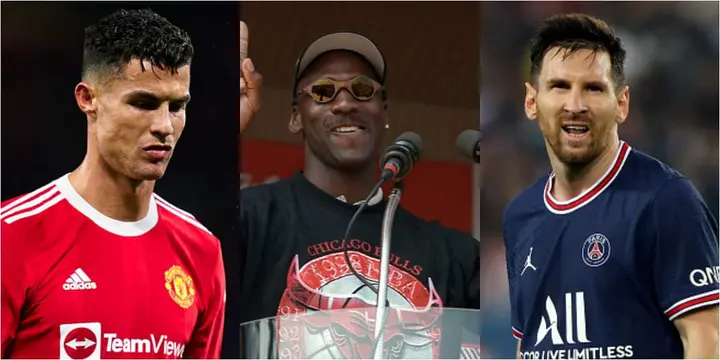 Michael Jordan, Ronaldo, Messi