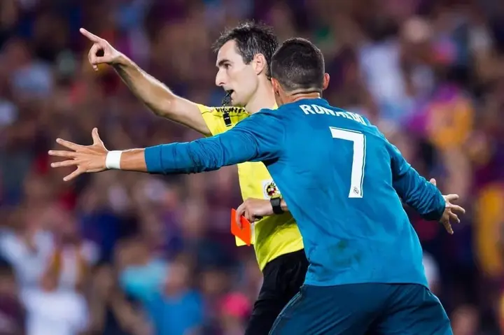Cristiano Ronaldo handed 5 game ban for shoving referee in El Clasico