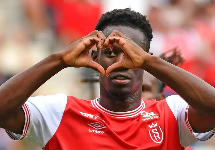 Folarin Balogun has scored three goals in three games for Reims since arriving on loan from Arsenal