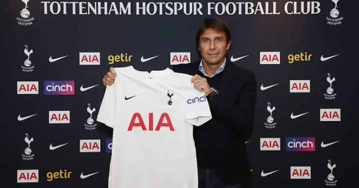 New Tottenham Hotspur manager Antonio Conte poses for a photo at Tottenham Hotspur Training Centre on November 02, 2021 in Enfield, England. (Photo by Tottenham Hotspur FC/Tottenham Hotspur FC via Getty Images)