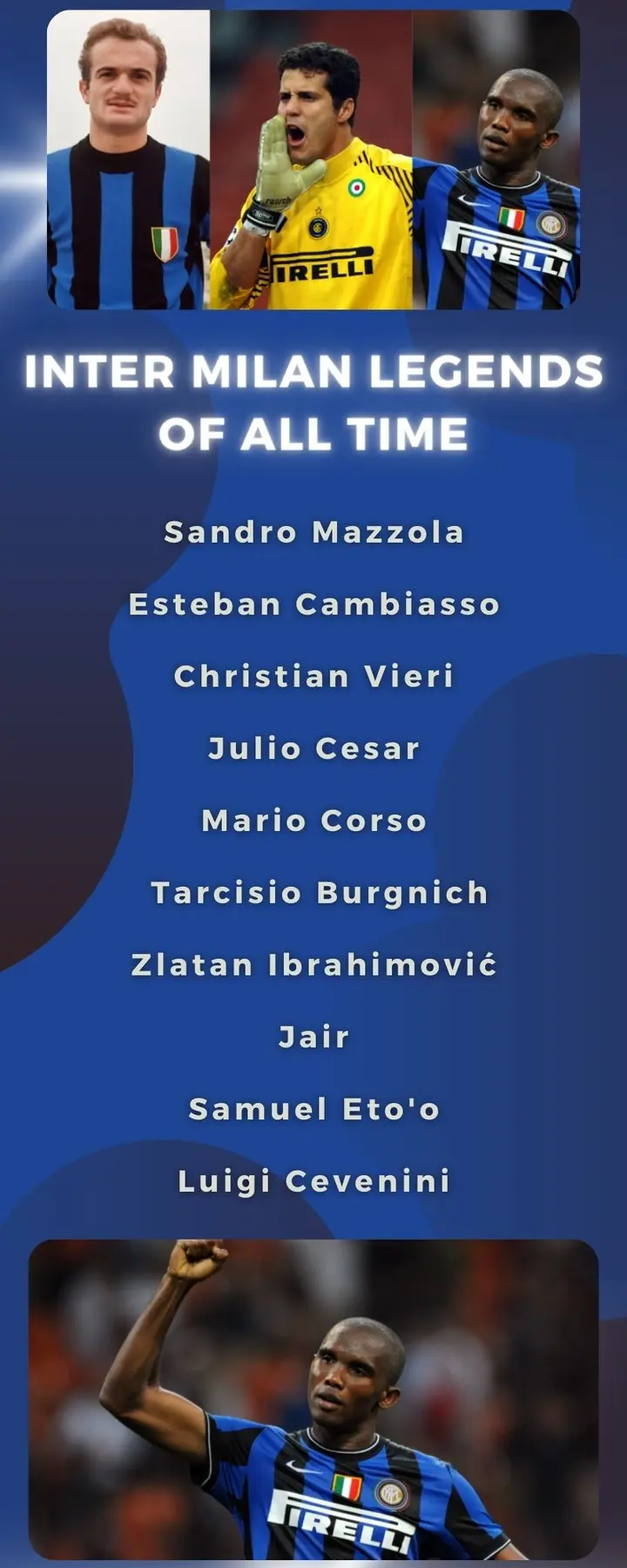Inter Milan legends of all time