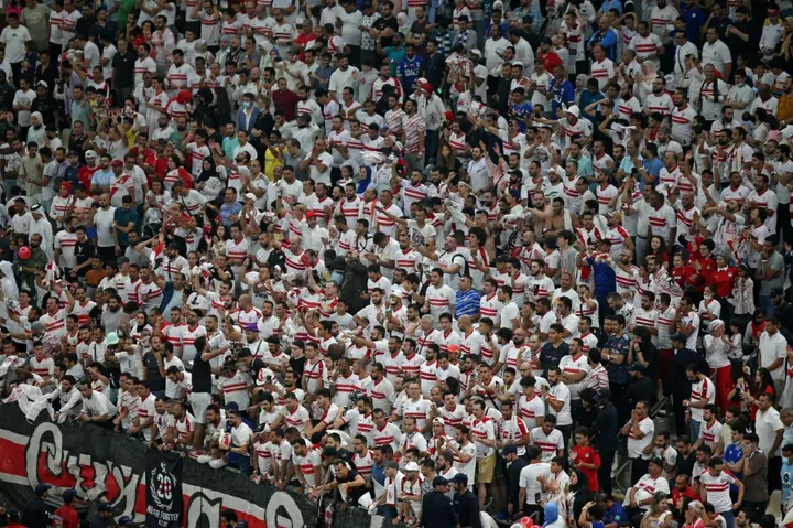 Zamalek supporters attended the game in Lusail