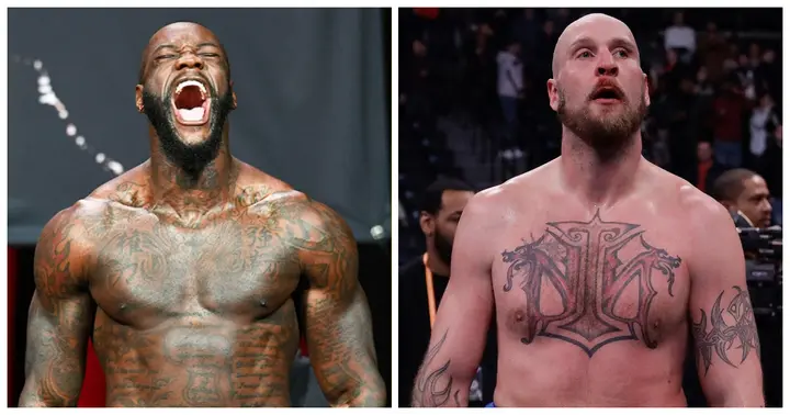 Deontay Wilder screams as he weighs in at the Deontay Wilder vs... News  Photo - Getty Images