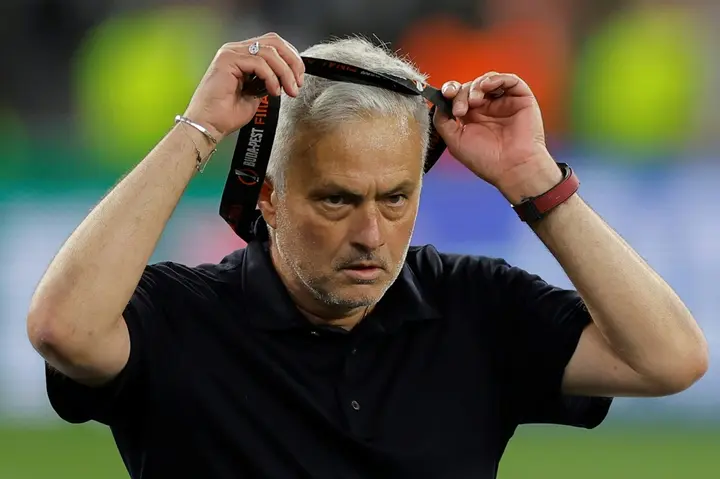 Jose Mourinho was angered by the officiating in Roma's loss to Sevilla