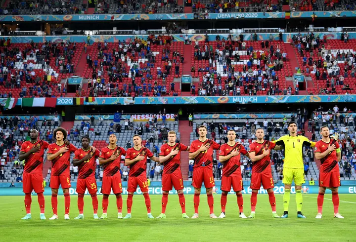 Belgium's national football team players