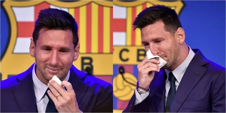 Messi break down to tears as he sends emotional farewell message to Barcelona fans, reveals next destination