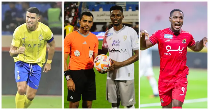 Bernard Mensah, Ronaldo, Odion Ighalo, Saudi Pro League
