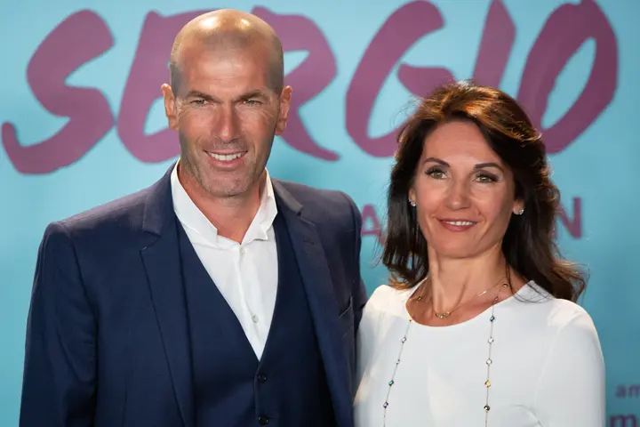 Zinédine Zidane and Véronique Zidane