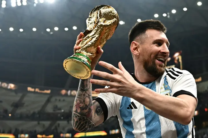 Lionel Messi capitaneó a Argentina en su tercera victoria en la Copa del Mundo en Qatar el año pasado.