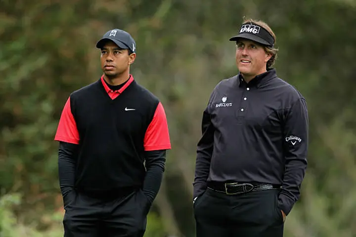 Tiger Woods and Phil Mickelson stats