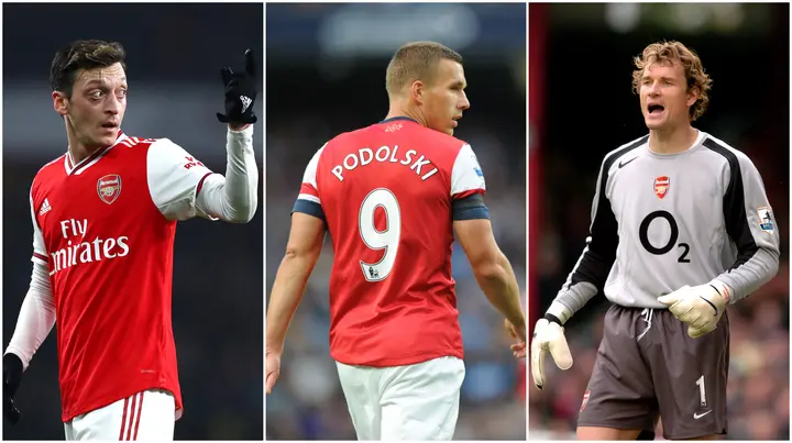 Arsenal, Mesut Ozil, Lukas Podolski, Jens Lehmann, 