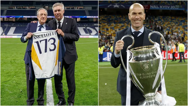 Real Madrid, Carlo Ancelotti, Zinedine Zidane, La Liga Champions League