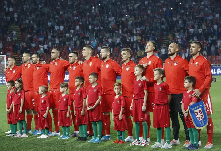 Serbia national football team's ranking