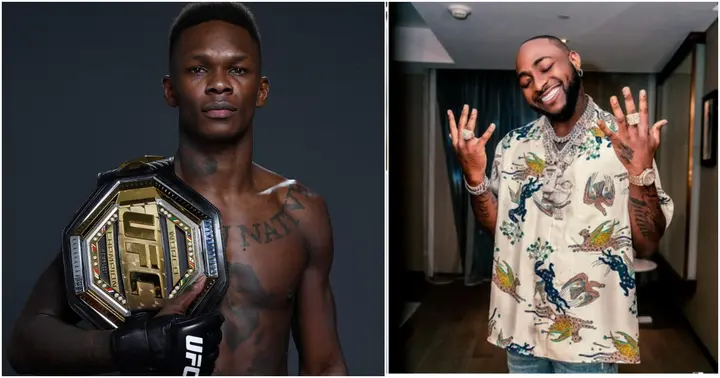 UFC champion Israel Adesanya spotted with Afrobeats superstar Davido in London
