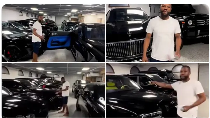 Floyd Mayweather, 17 cars, black collection