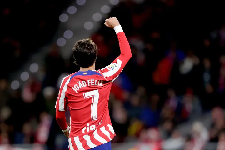 Joao Felix in Atleti colours. He completed his loan move to Chelsea after many trade rumours