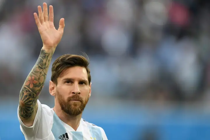 Waving goodbye: Lionel Messi is playing in what is likely his last World Cup