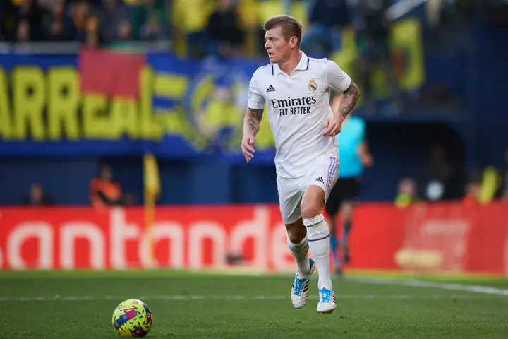 Toni Kroos in action during a La Liga game. One of the biggest transfer and trade rumors revolves around his future