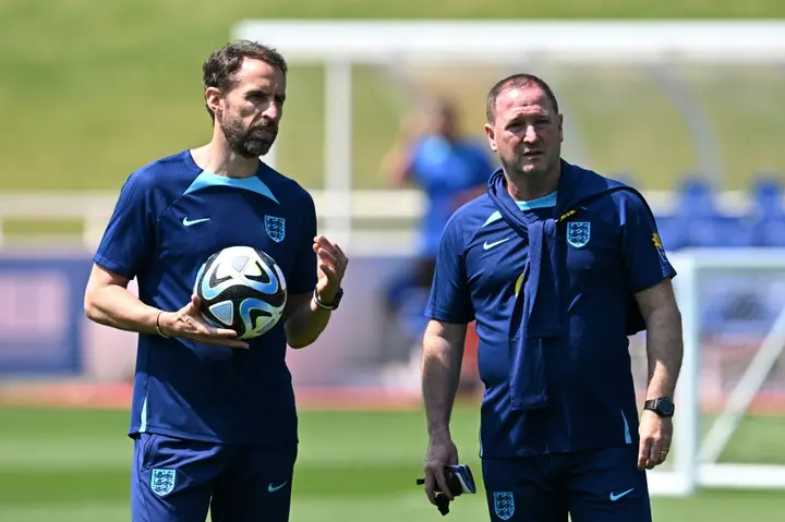 England manager Gareth Southgate (left) does not want his players to focus on transfer speculation over the summer