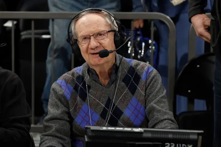Who is the longest-serving NBA commentator?