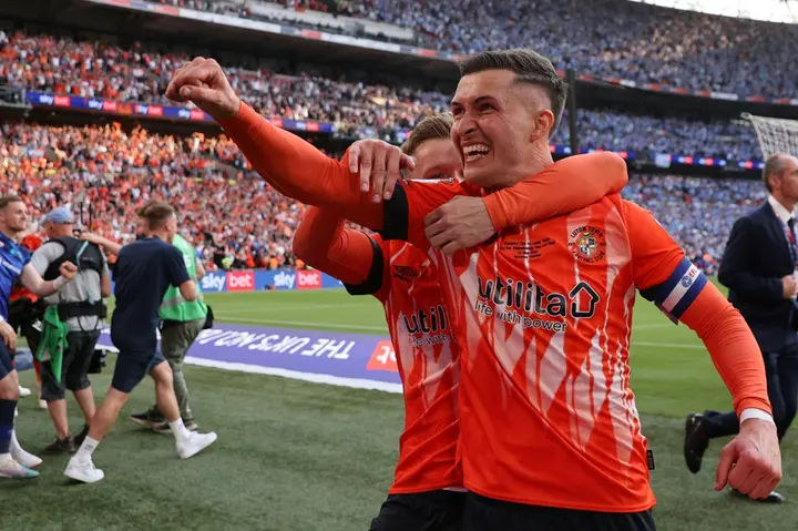 Luton were promoted to the Premier League on Saturday