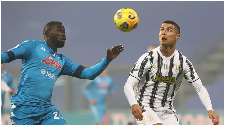 Kalidou Koulibaly, Cristiano Ronaldo, Italian Serie A, Napoli, Juventus.