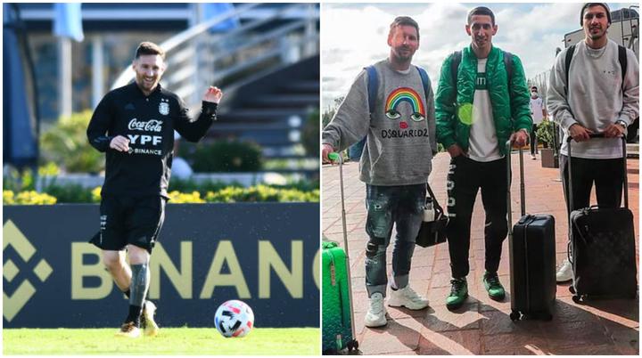 Lionel Messi catches the eye in £7k outfit as he arrives for Argentina duty  - Mirror Online