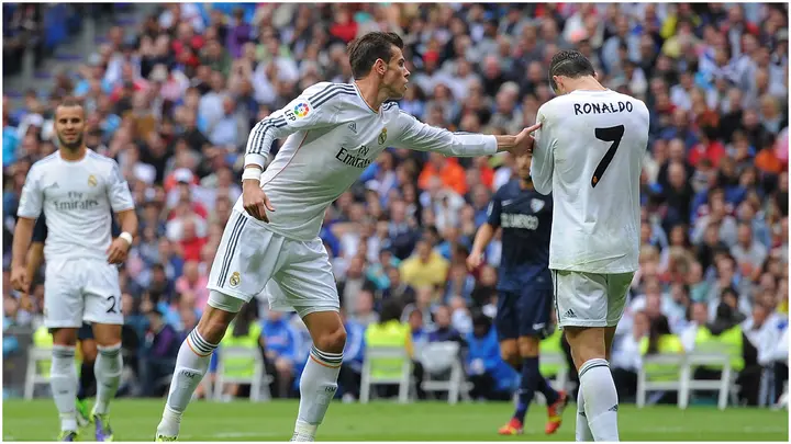 Gareth Bale, Cristiano Ronaldo, Real Madrid, Malaga, La Liga, Santiago Bernabeu.